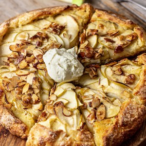 Apple Galette with Almond Filling