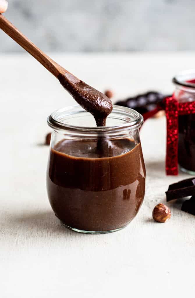 Hazelnut Chocolate Spread - Creamy and Rich - Baking With Butter