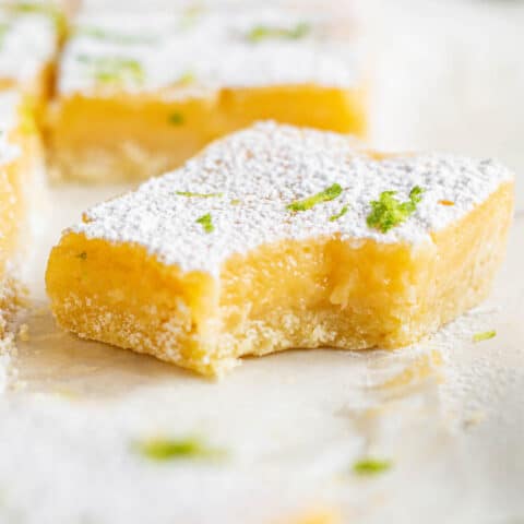 lime bar close up,