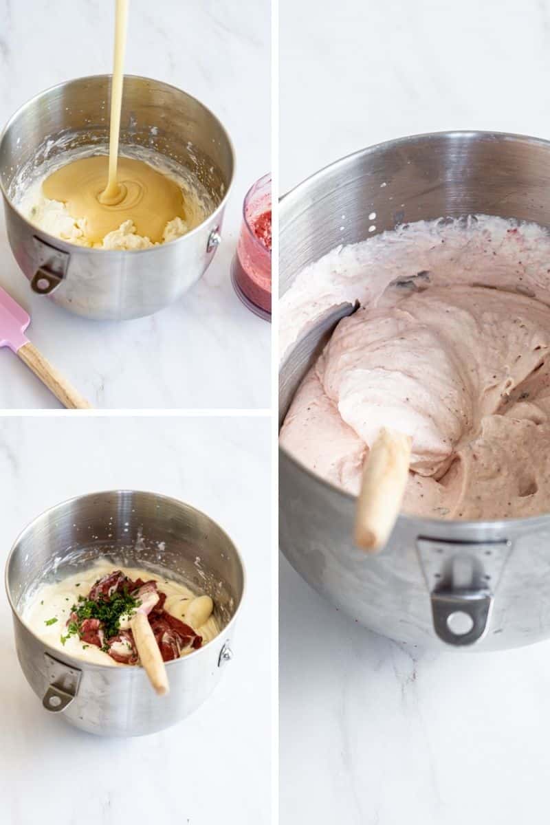 step by step ice cream mixing