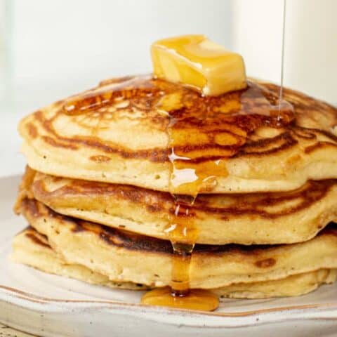 a stack of pancakes