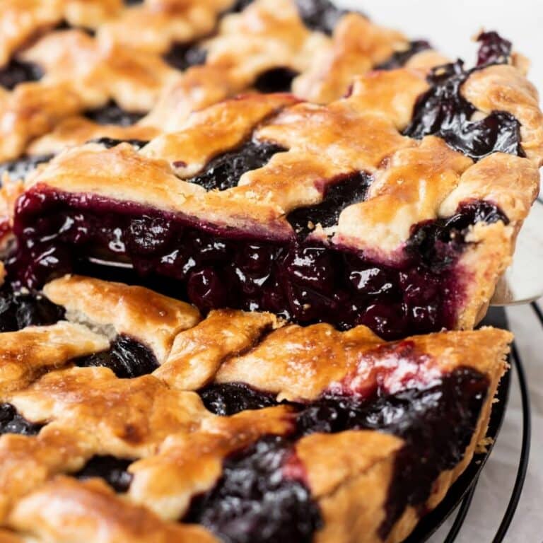 Easy Blueberry Pie with Frozen Blueberries