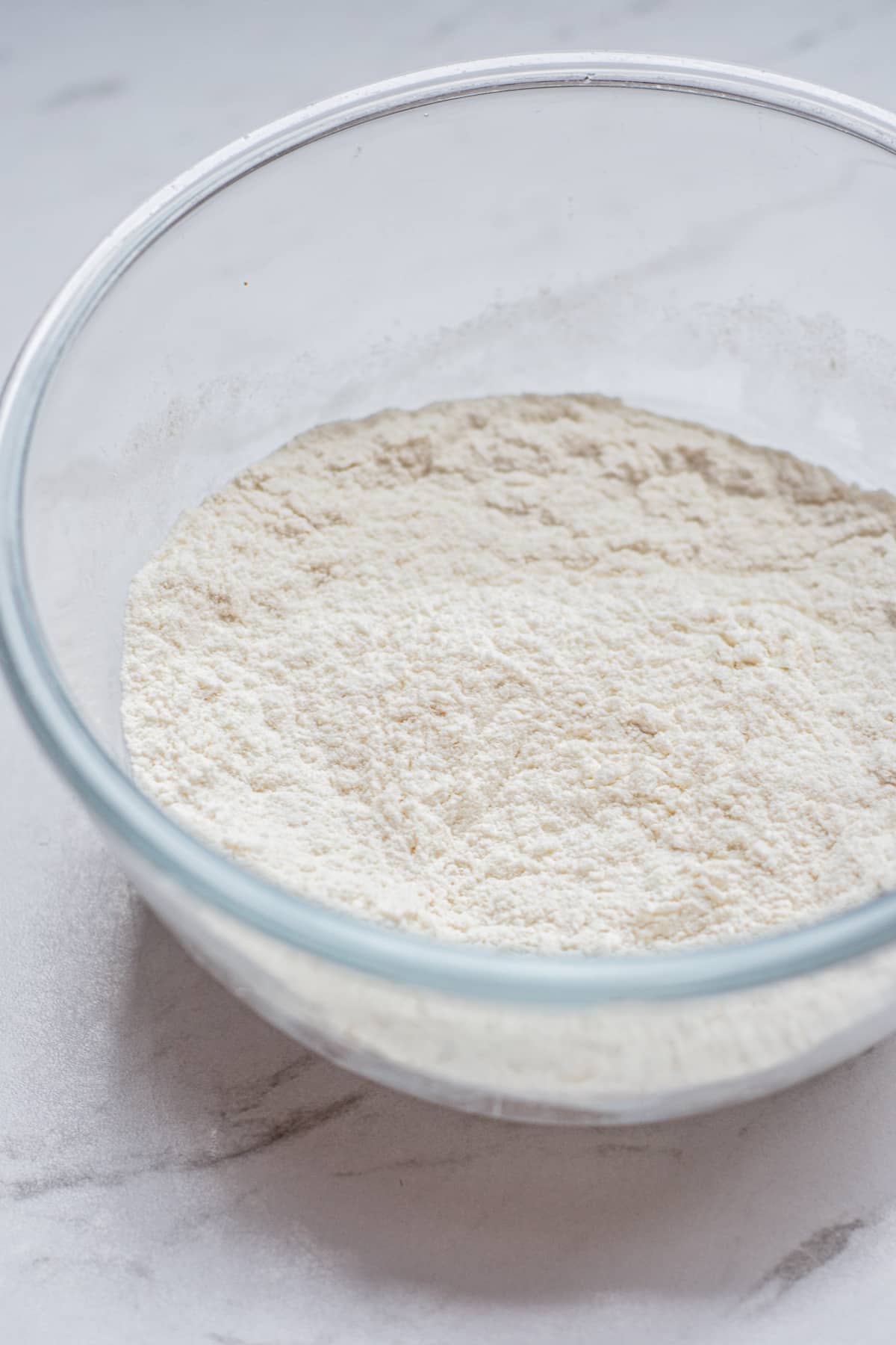 a bowl of flour.