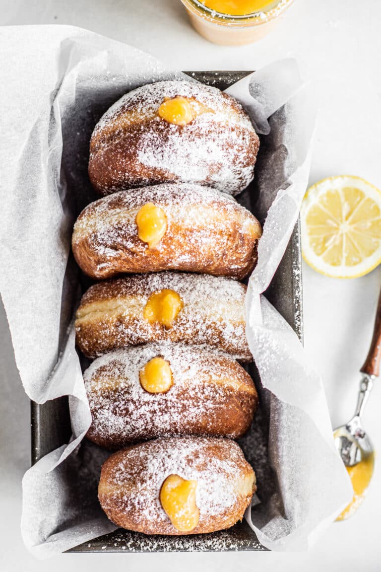 The Best Lemon Curd Donuts Baking With Butter