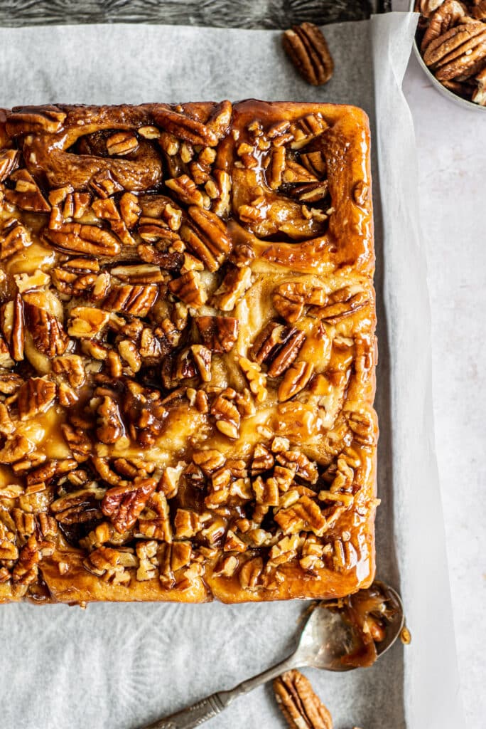 baked sticky buns.