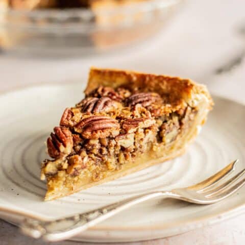 slice of pecan pie.