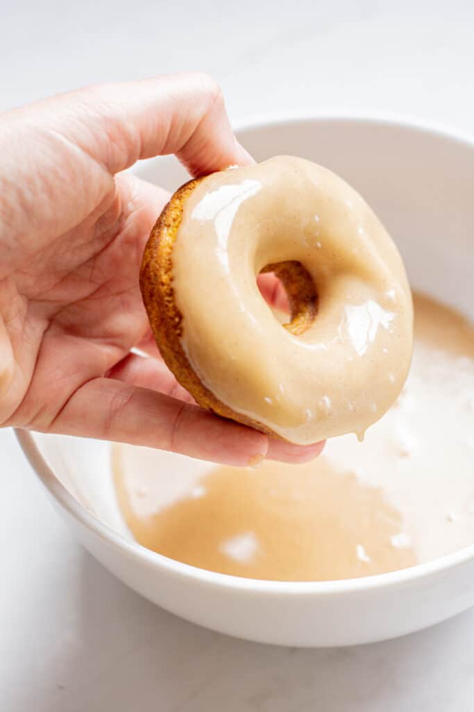 a hand dipped donut.