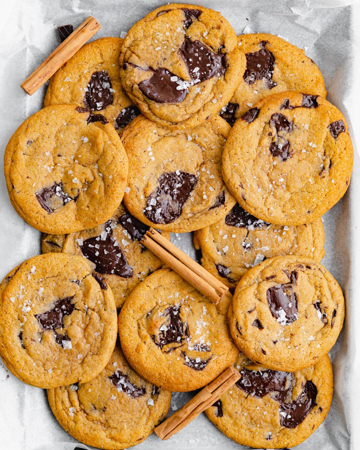 a bird's eye view of cookies.