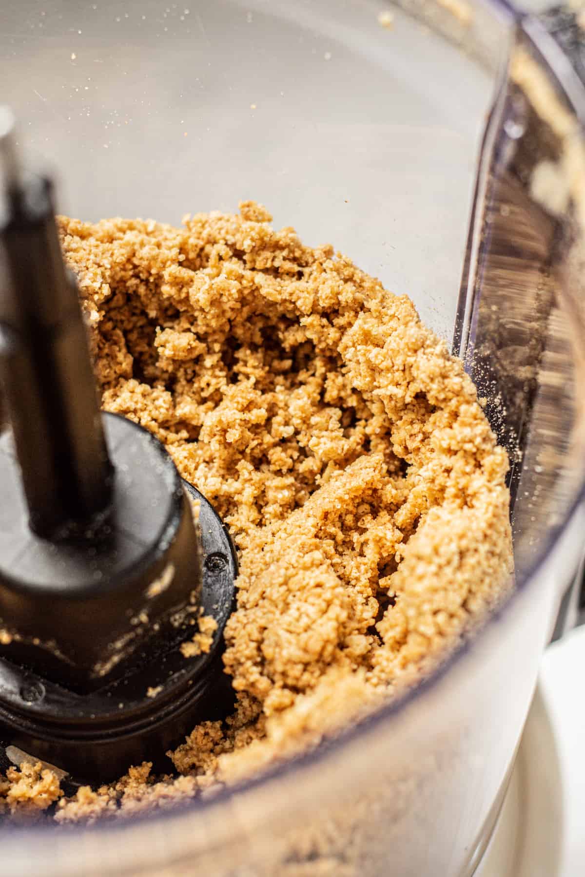 cookie crumble in food processor.
