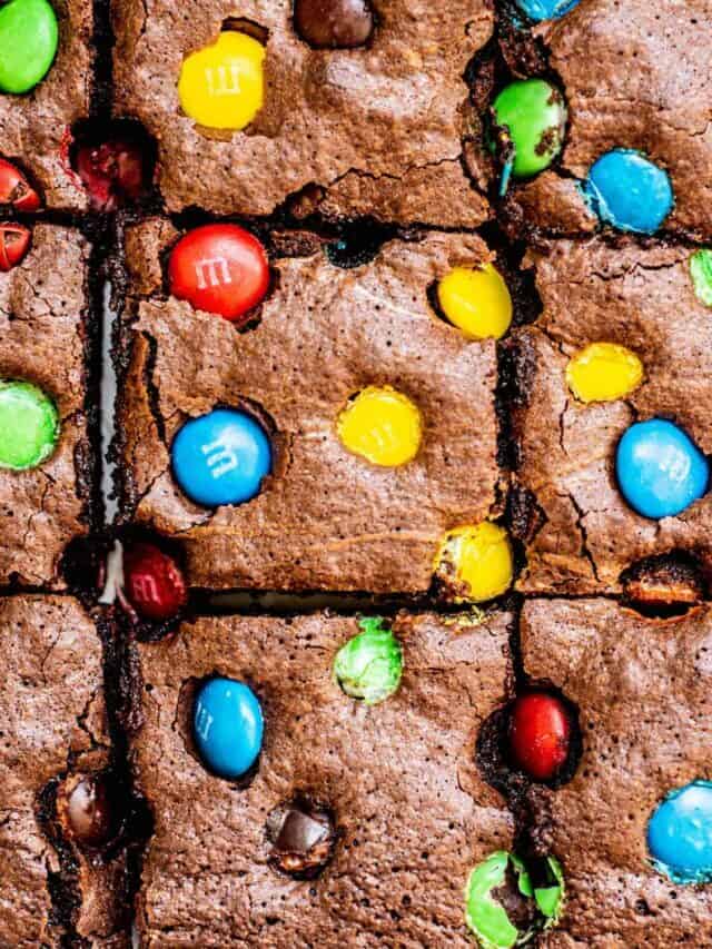 Fudgy M&M Brownies