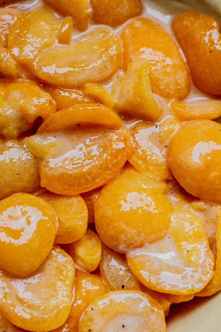 Canned Apricot Pie Baking With Butter