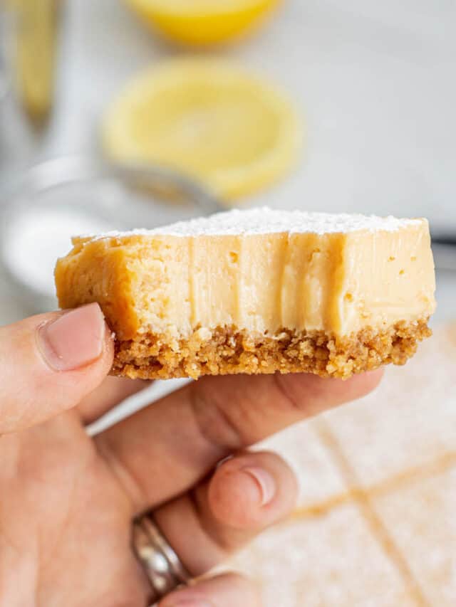 Super Creamy Lemon Pie Bars With Graham Crust Baking With Butter