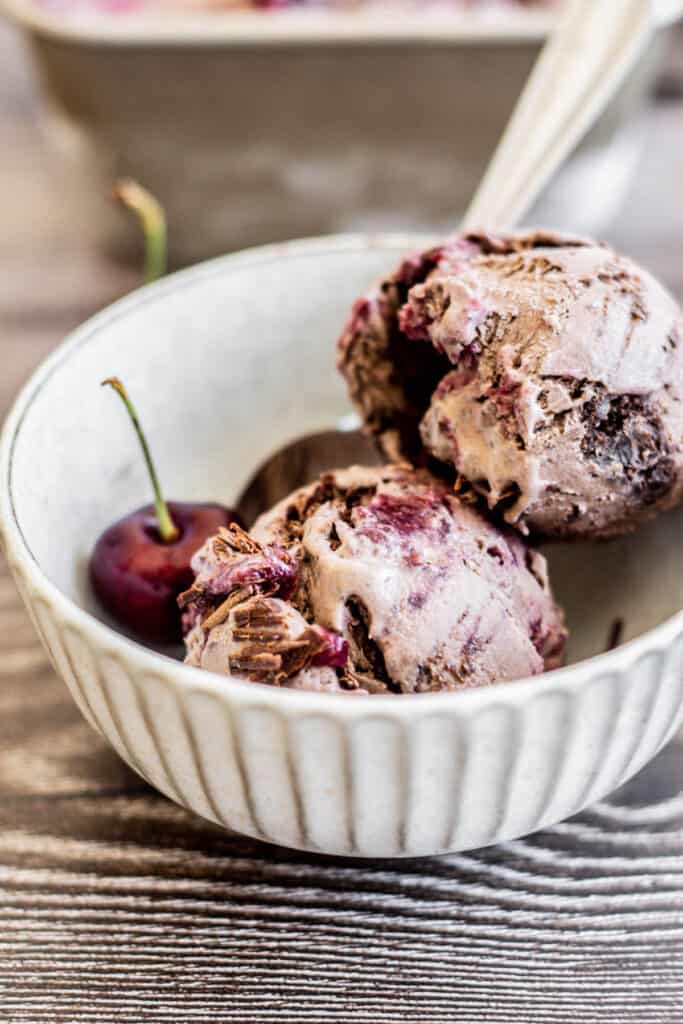 Black Forest Ice Cream Baking With Butter