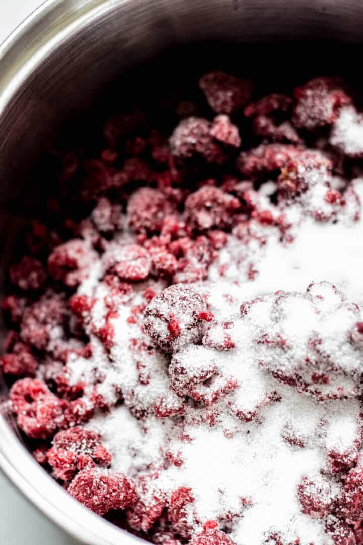 Quick Raspberry Compote - Baking with Butter
