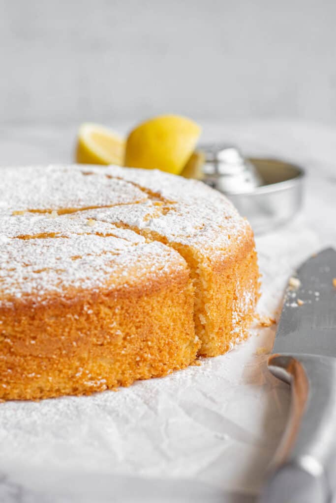 Lemon Sour Cream Cake Baking With Butter