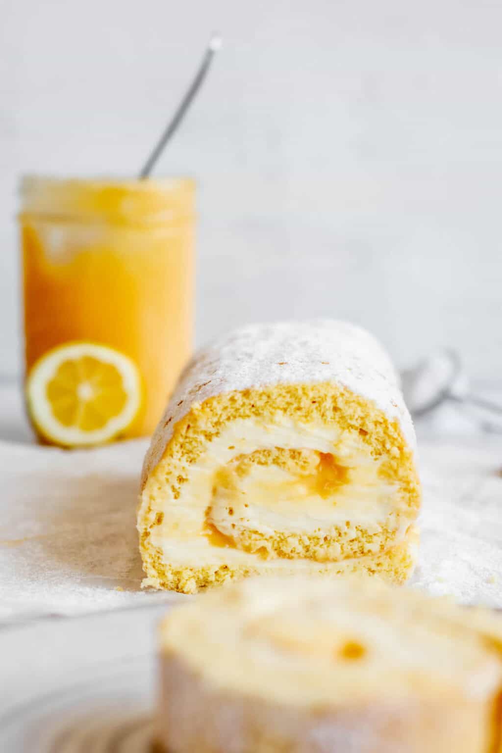 Lemon Swiss Roll - Baking With Butter