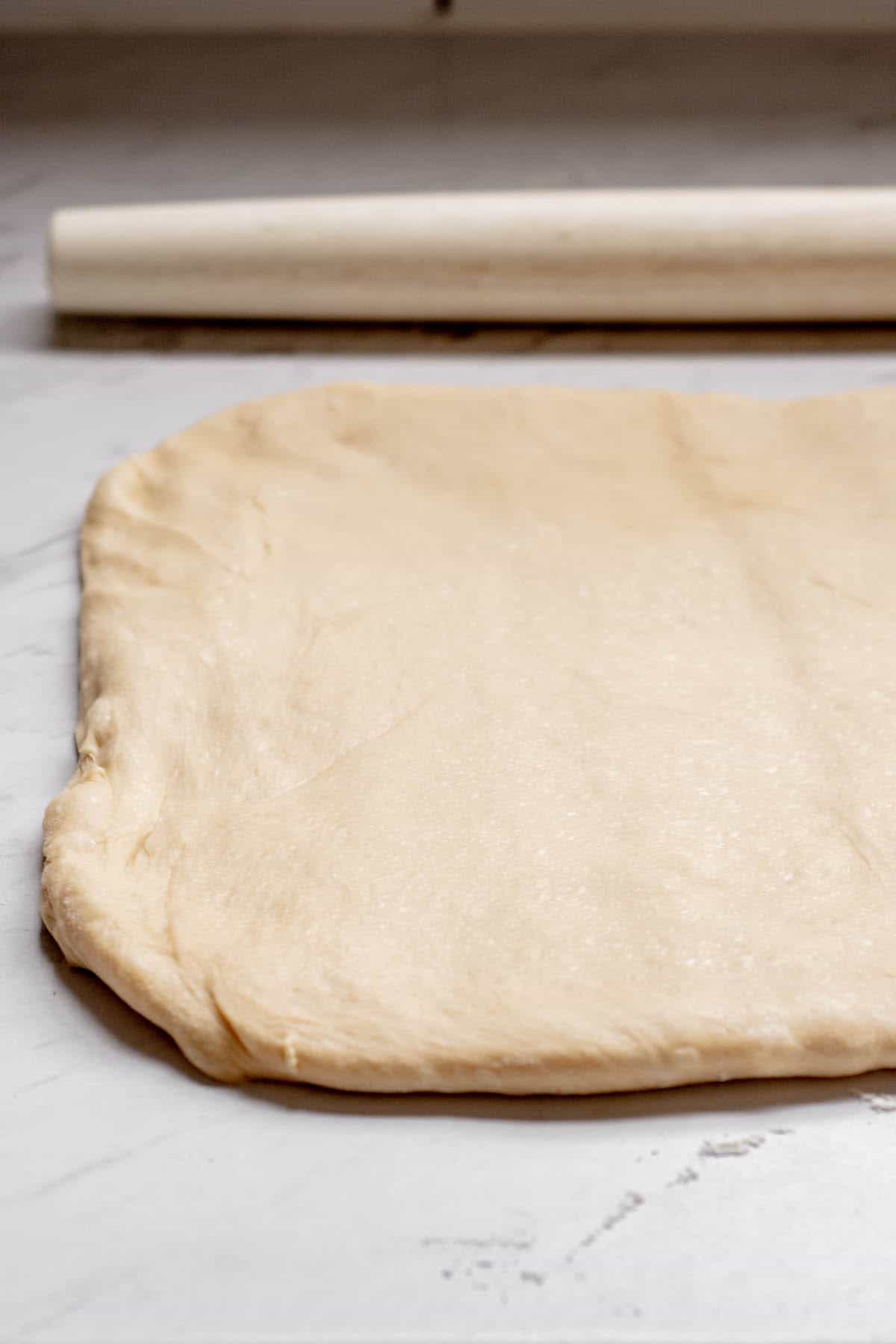 rolled dough.