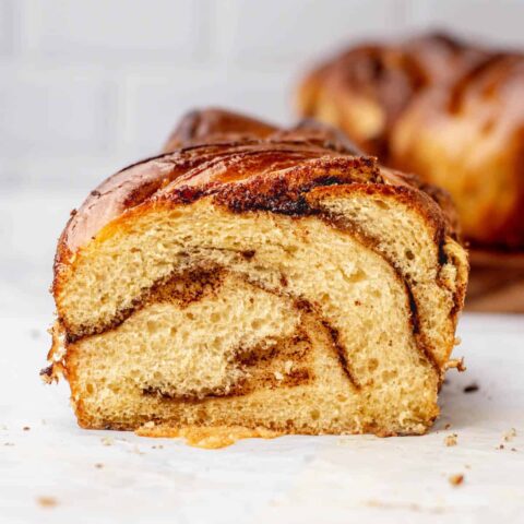 sliced babka.