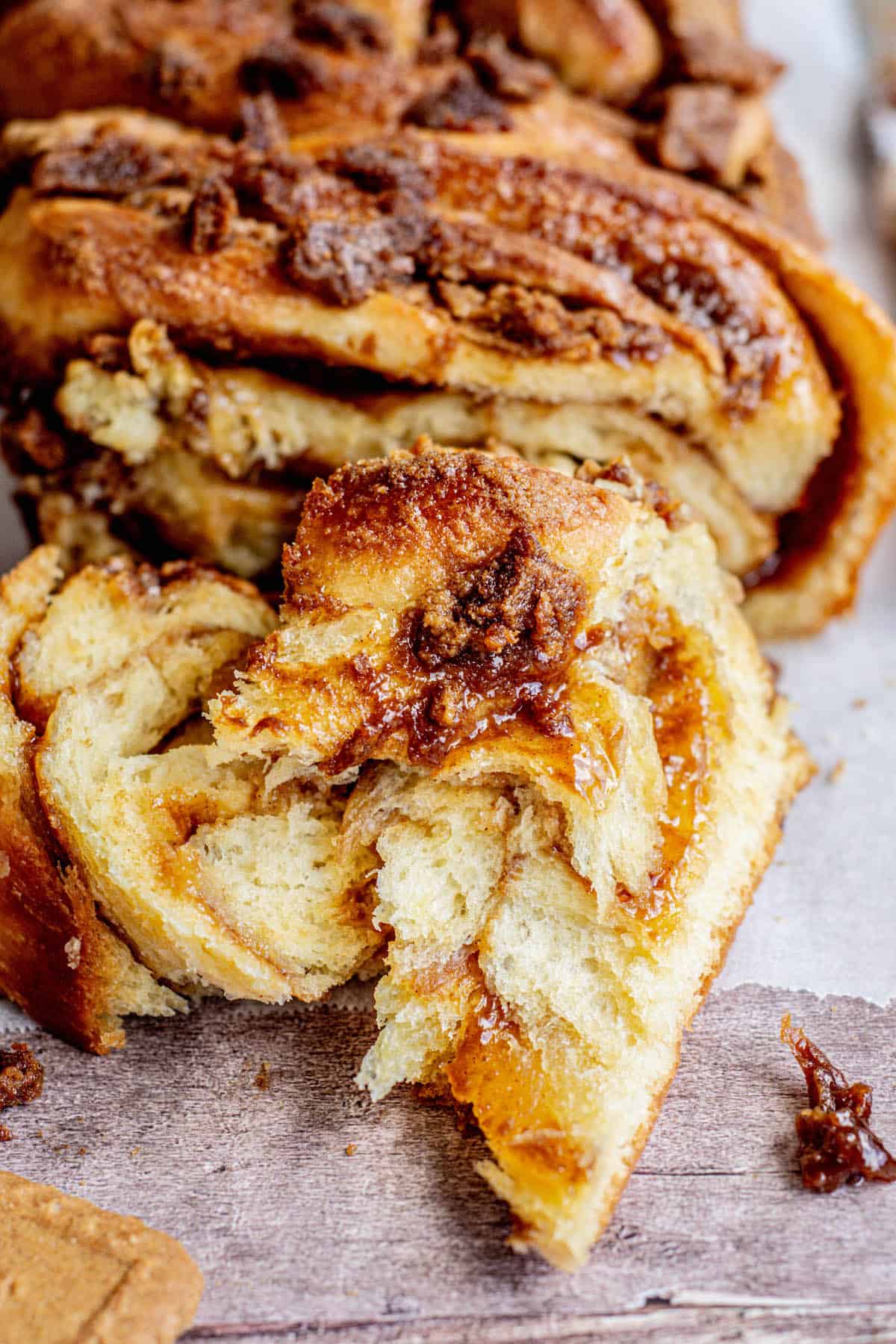 ripped piece of babka.