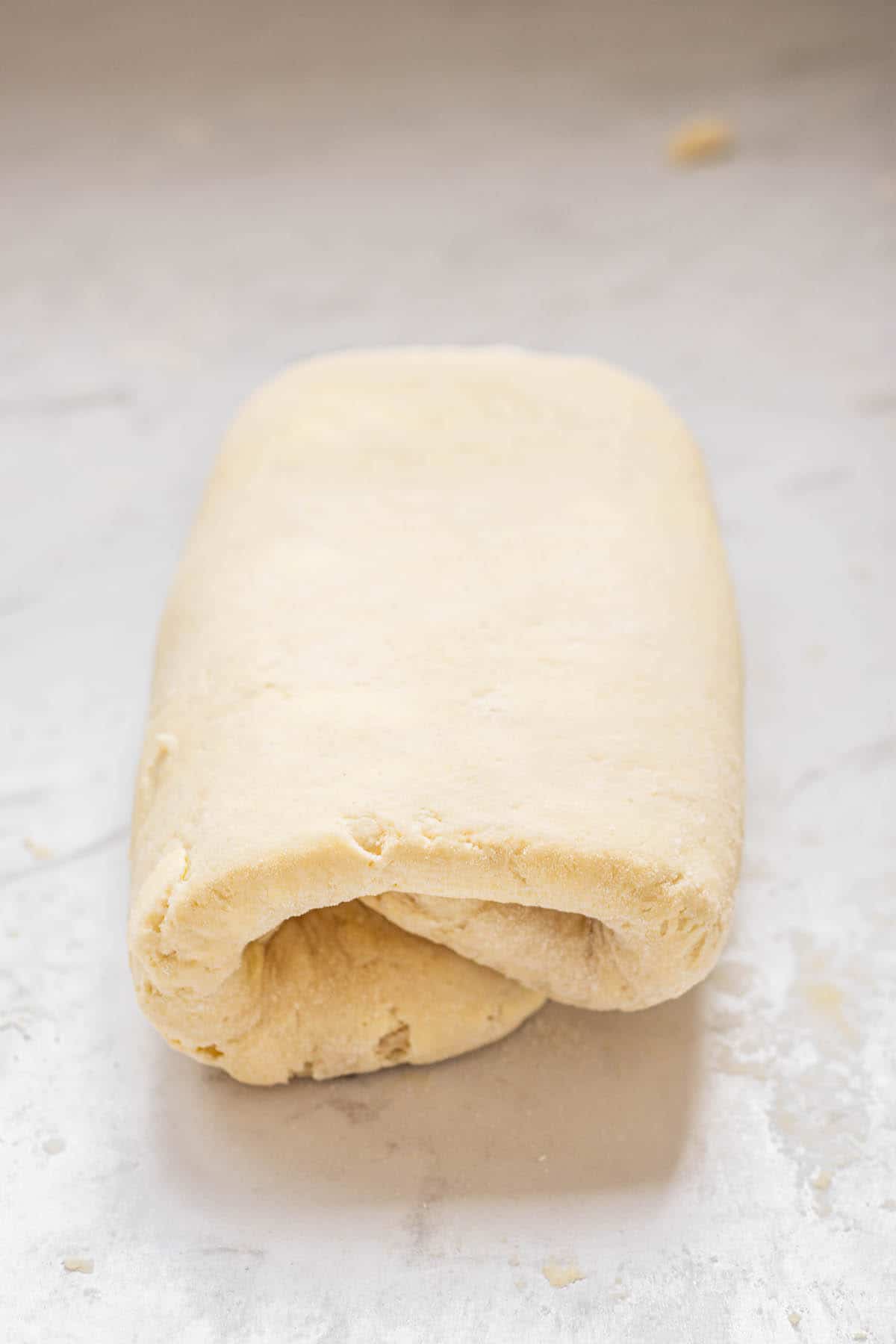 folded pastry.