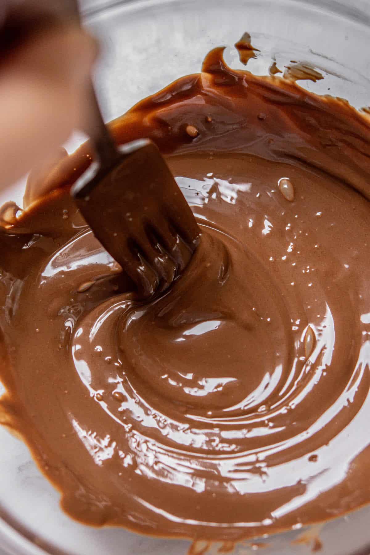 melted chocolate.