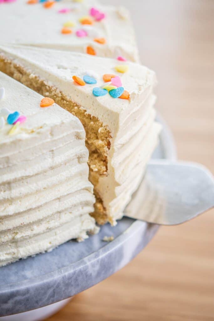 The Perfect 8-Inch Vanilla Cake - Baking with Butter