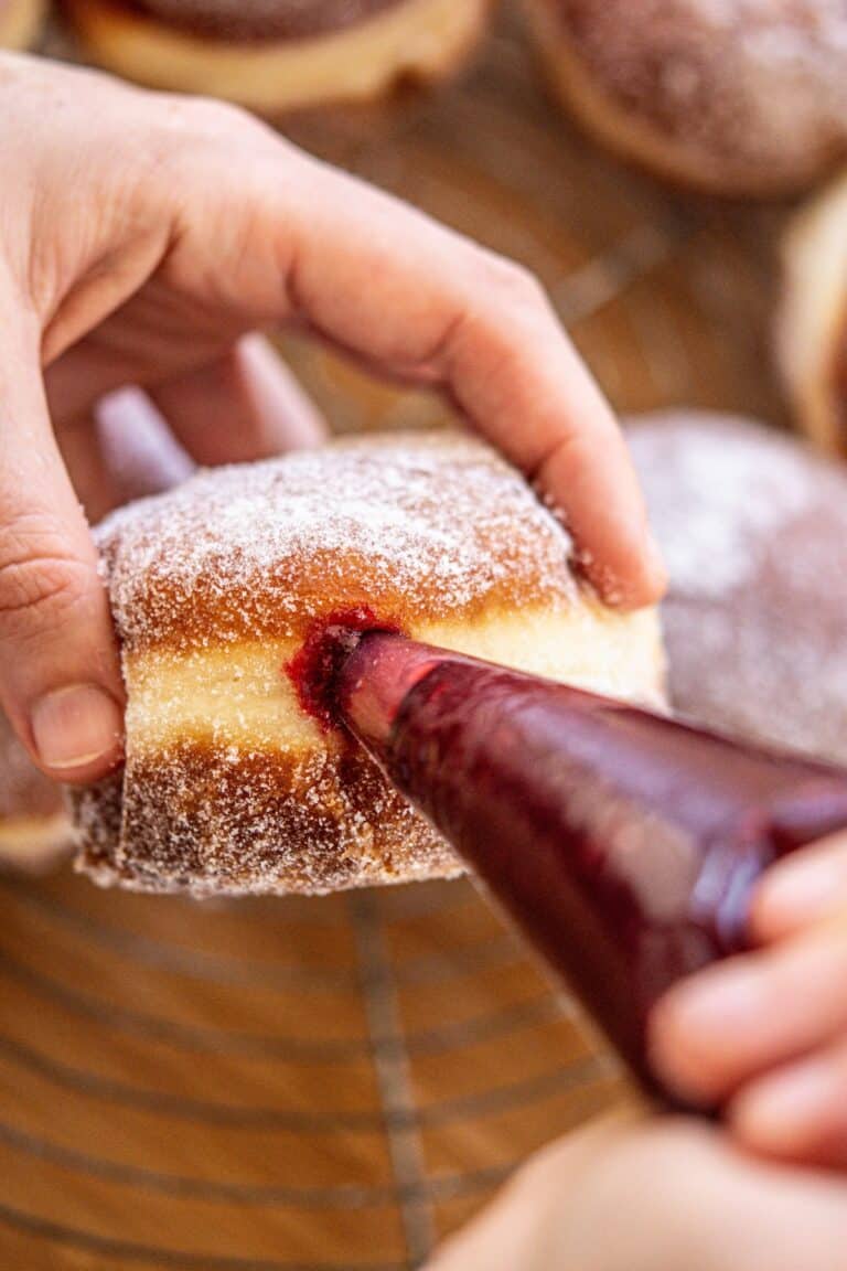 Raspberry Doughnuts - Baking With Butter