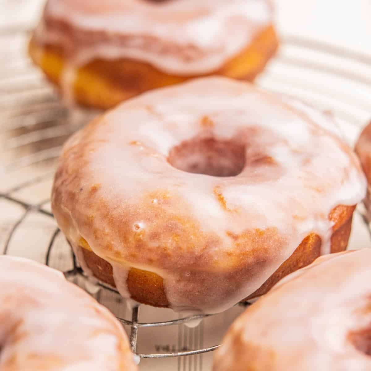 Fried Pumpkin Doughnuts Baking With Butter